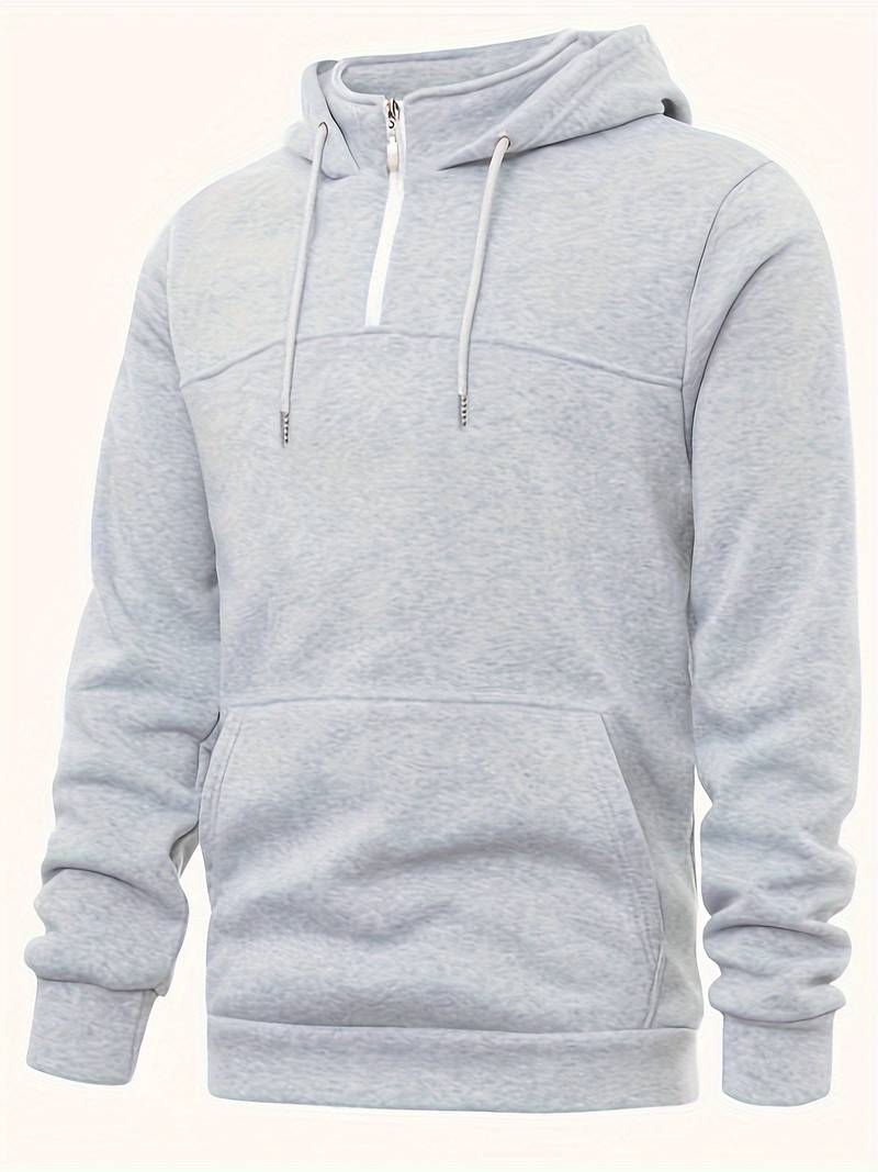 "Herrhoodie i bomull, burgund. Elegant och bekväm för fritid och aktiviteter. Tidlös stil, trendiga färger."