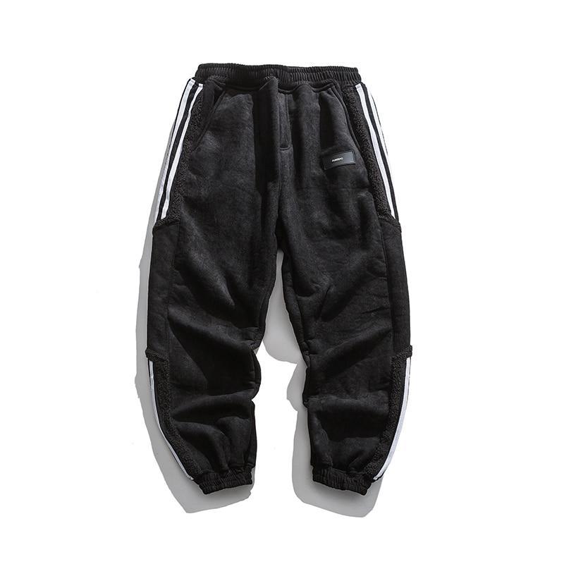 "Herrjoggers i bomull med sidosträckning, trendig stil och elastisk midja för sport och fritid."