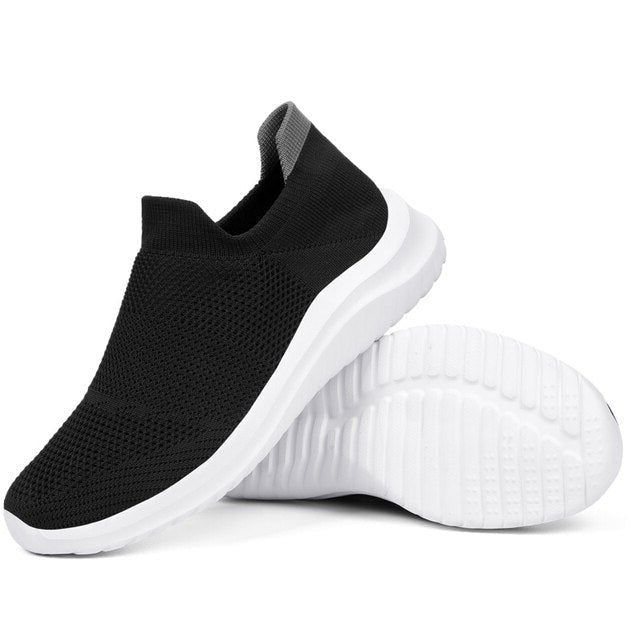 "Herrskor sneakers andningsbart tyg, modernt design, ljus och mörk färgkombination, ideal för stil och komfort"