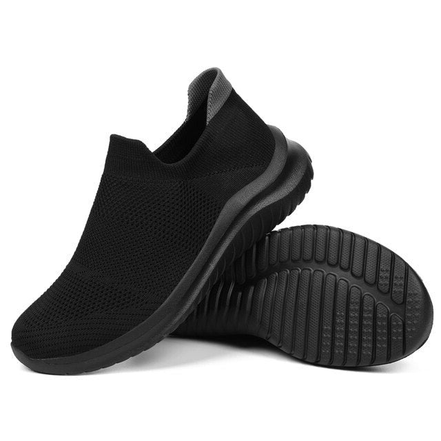 "Herrskor sneakers andningsbart tyg, modernt design, ljus och mörk färgkombination, ideal för stil och komfort"