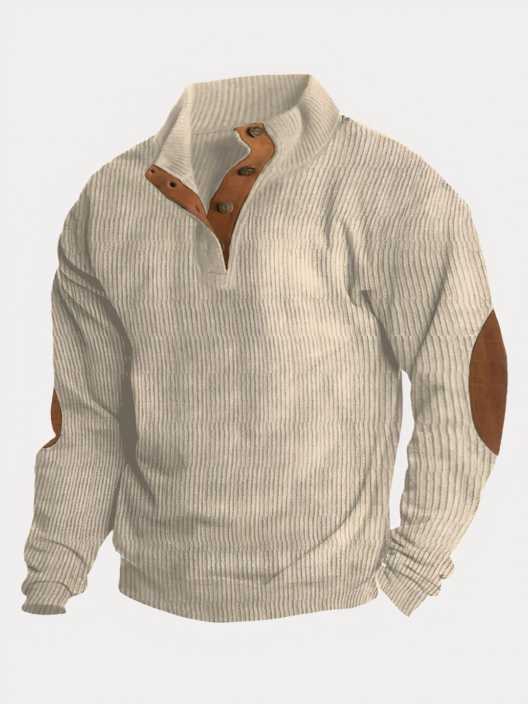 Herrtröja i mjuk bomull med kontrastfärger, modern stil för eleganta och avslappnade tillfällen. Perfekt för modeintresserade