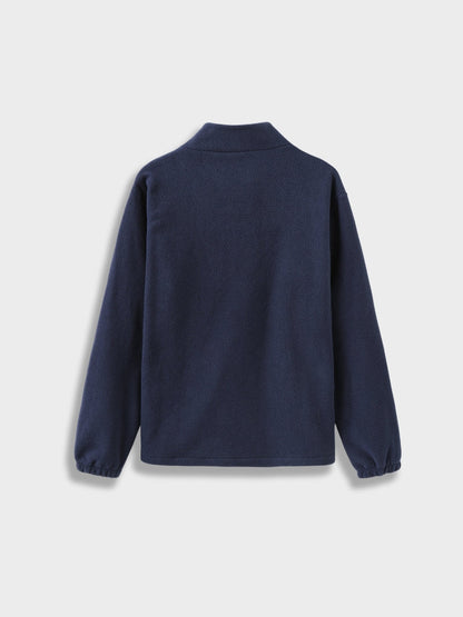 Herrtröja med halv rits, slank passform, tidlös design, idealisk för vardag och formella tillfällen, mjuka material.