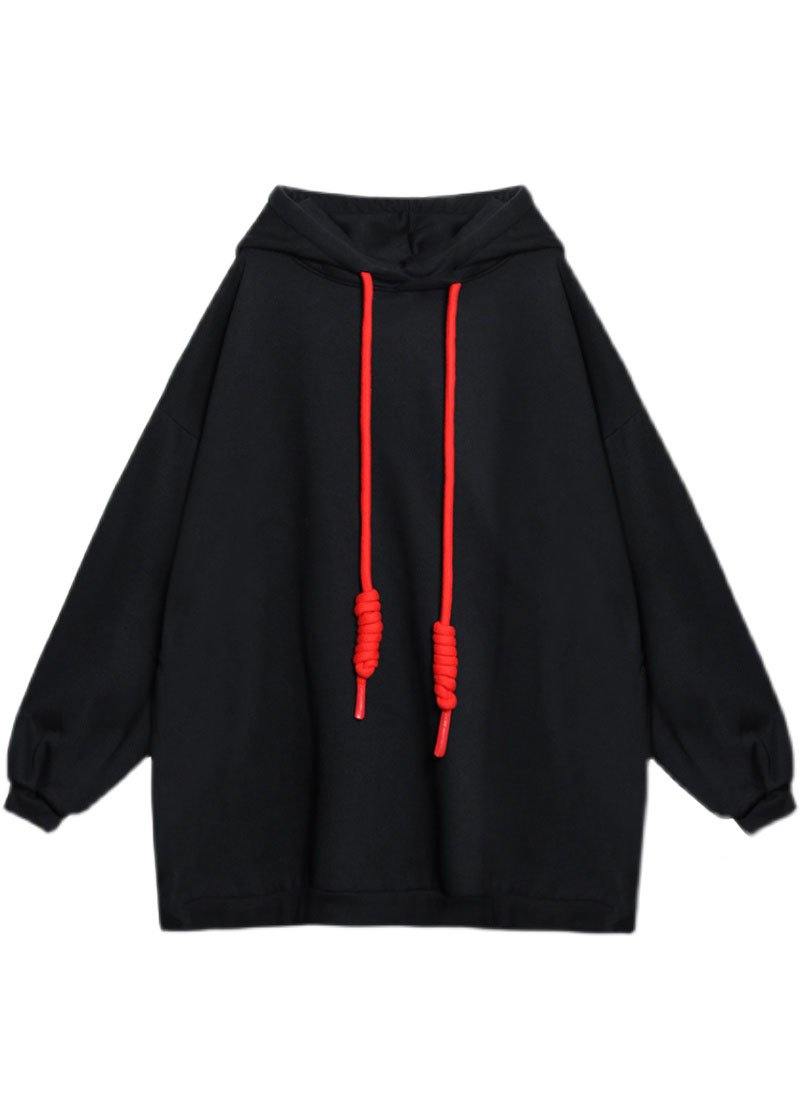 "Hoodie för dam i loose fit med fickor, mjuk bomull, luftig passform, klassisk design för stil och komfort."
