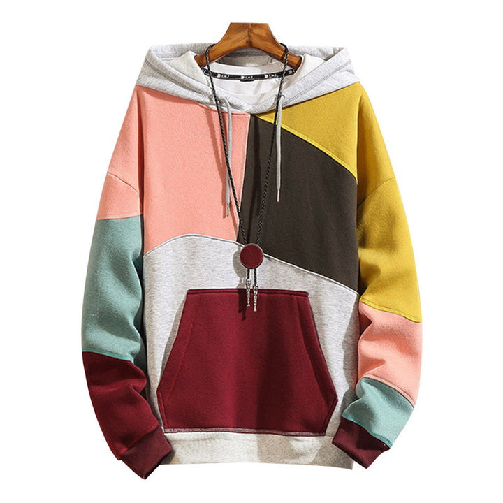 "Hoodie herr avslappnad design, mjuk bomull, tidlös stil för vardag och sport, flera färger tillgängliga, modern passform."