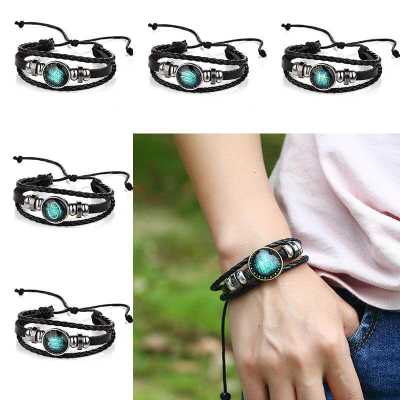 Armband för män som bär en symbol från universum