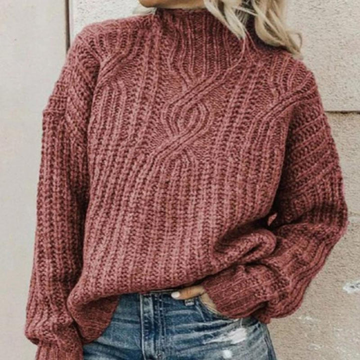 "Klassisk dam pullover i mjukt material, elegant design för tidlös stil, perfekt för alla tillfällen, bekväm och stilren."
