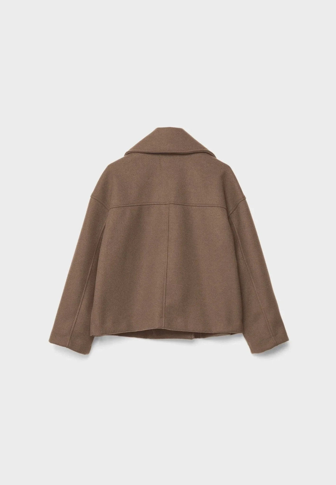 "Kort dubbelknäppt kvinnor kavaj i figursydd stil, modern passform och elegant design, perfekt för chic klädsel."