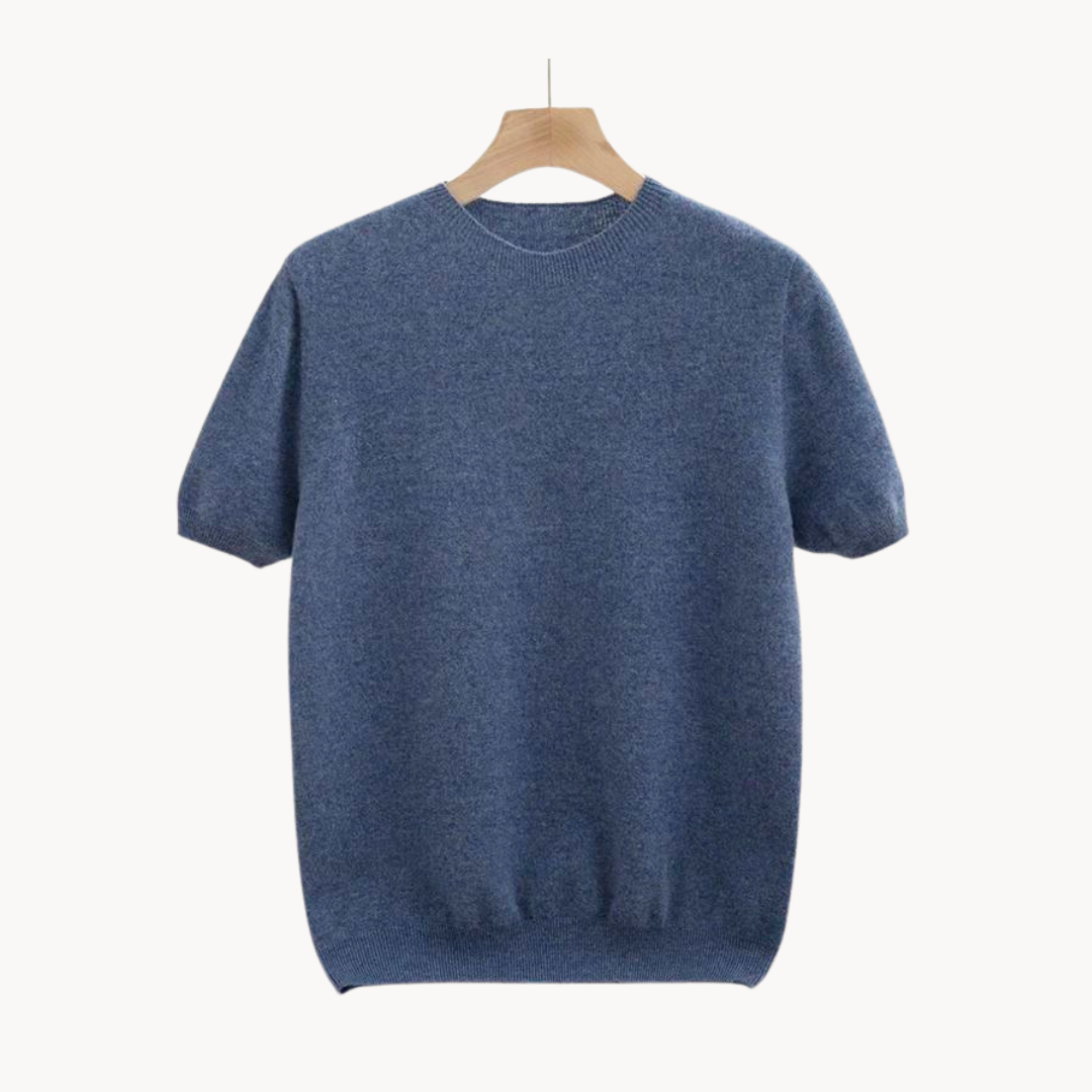 "Kortärmad herrskjorta i modern stil av ull, perfekt för alla tillfällen med stilren design, komfort och värme."
