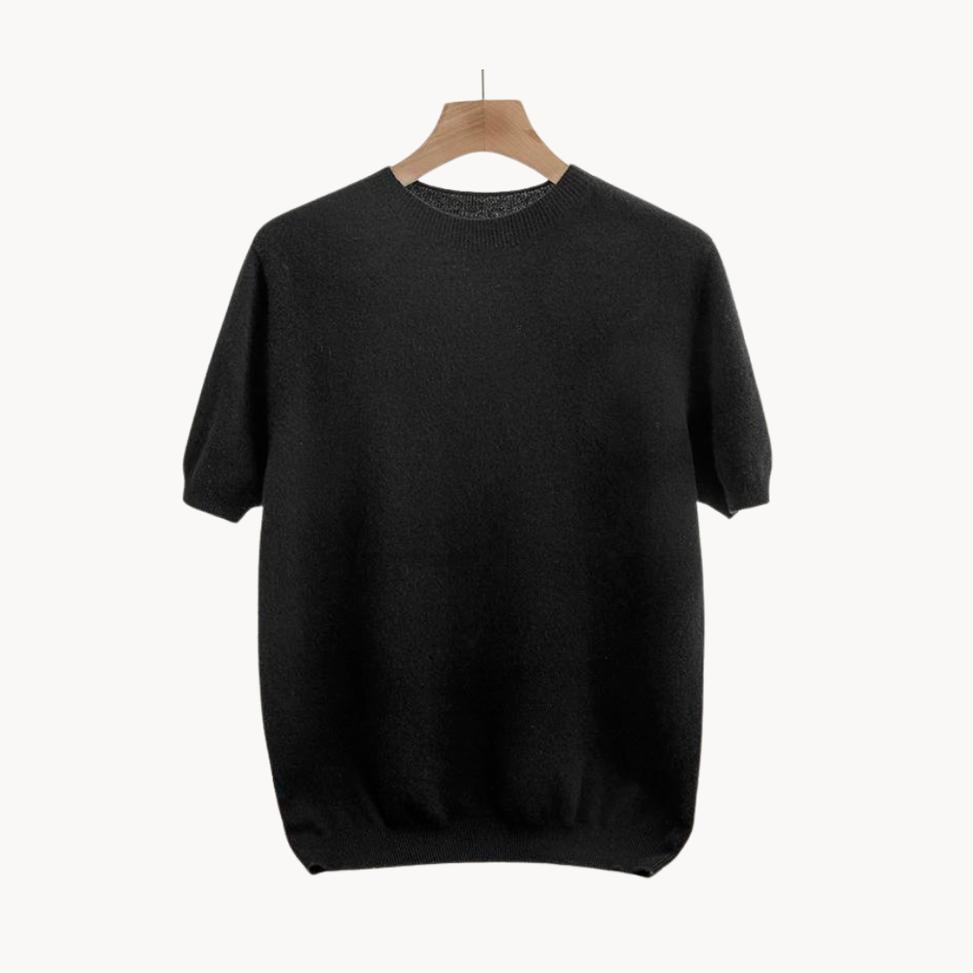 "Kortärmad herrskjorta i modern stil av ull, perfekt för alla tillfällen med stilren design, komfort och värme."