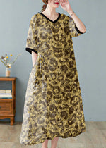 Gul leopardmönster