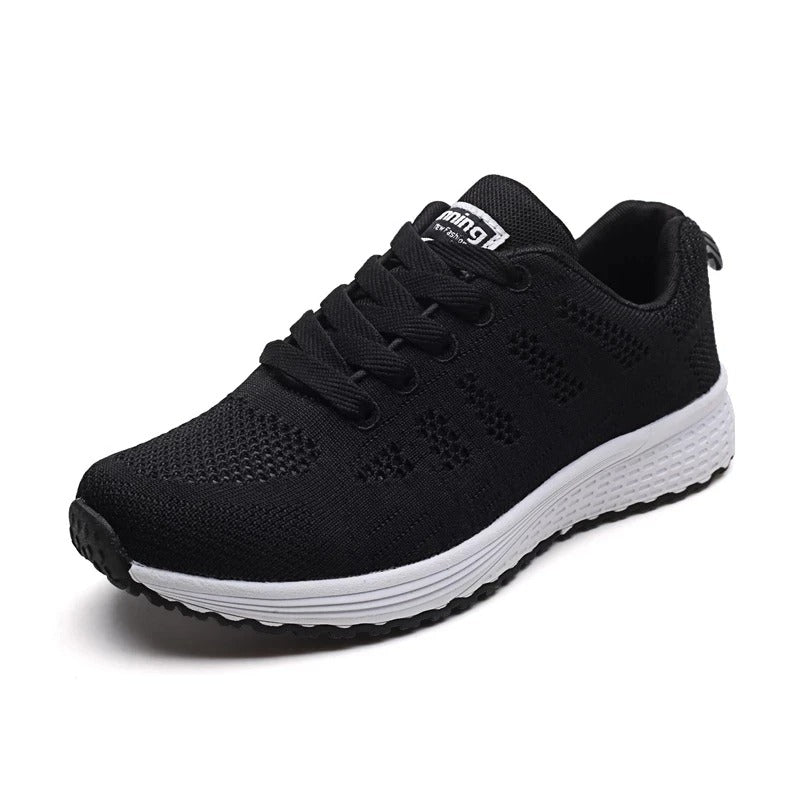 "Kvinnors andningsbara sneakers, lätta meshovandel, elegant vita sulor, modern stil och funktionalitet."