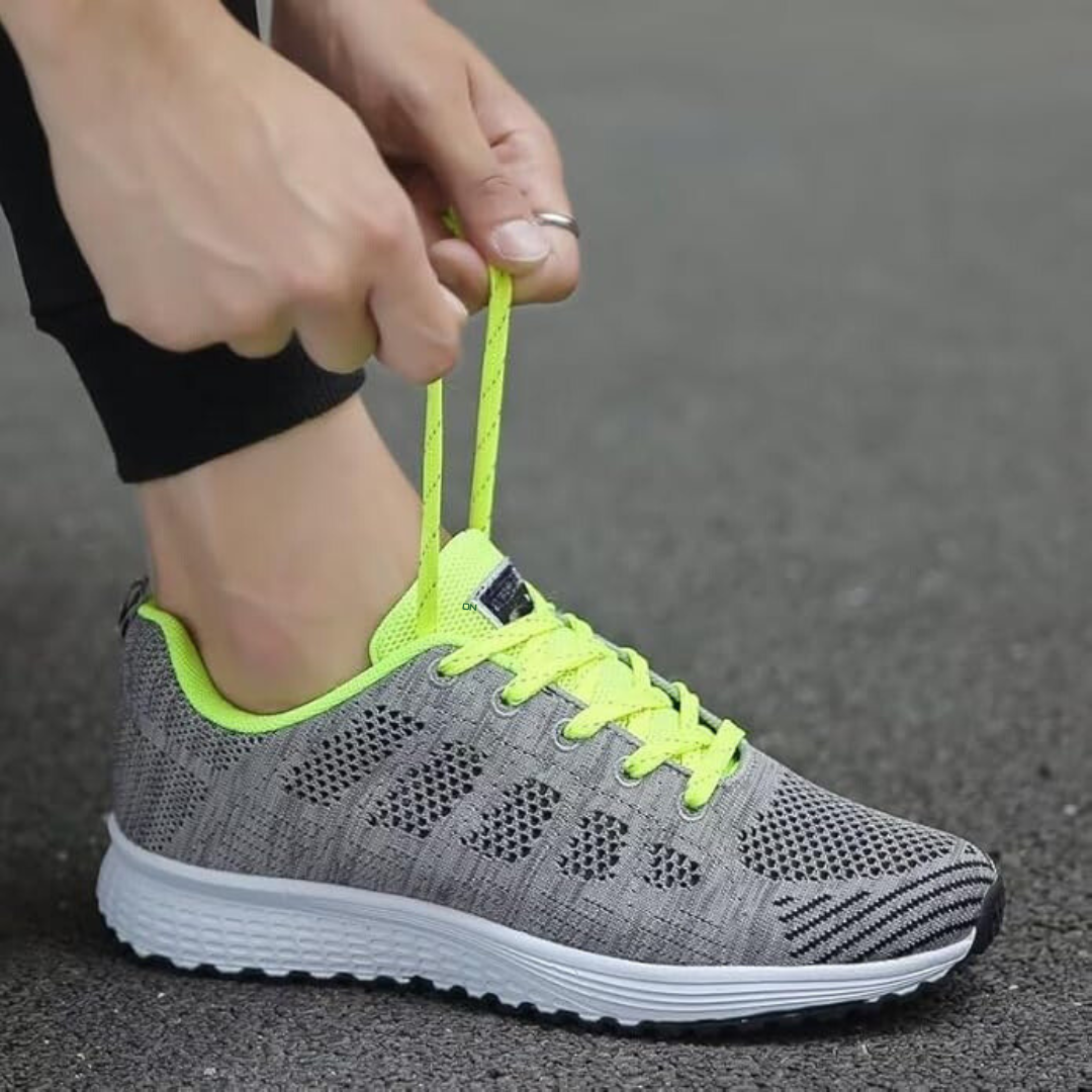 "Kvinnors andningsbara sneakers, lätta meshovandel, elegant vita sulor, modern stil och funktionalitet."