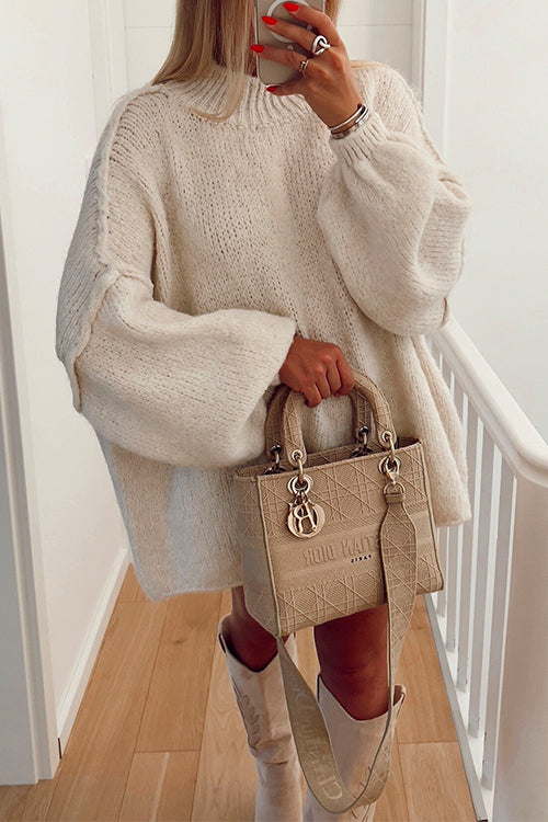 "Kvinnors bekväm drop shoulder pullover tröja, framsida, mjuk textur, elegant enfärgad stil för alla säsonger"