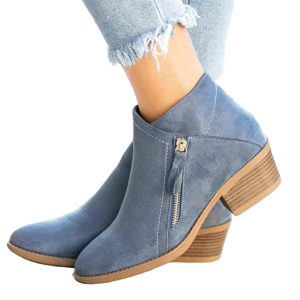 "Kvinnors eleganta läderstil stövlar i modern design, svarta med snygga detaljer och ergonomisk passform, perfekt för alla ti