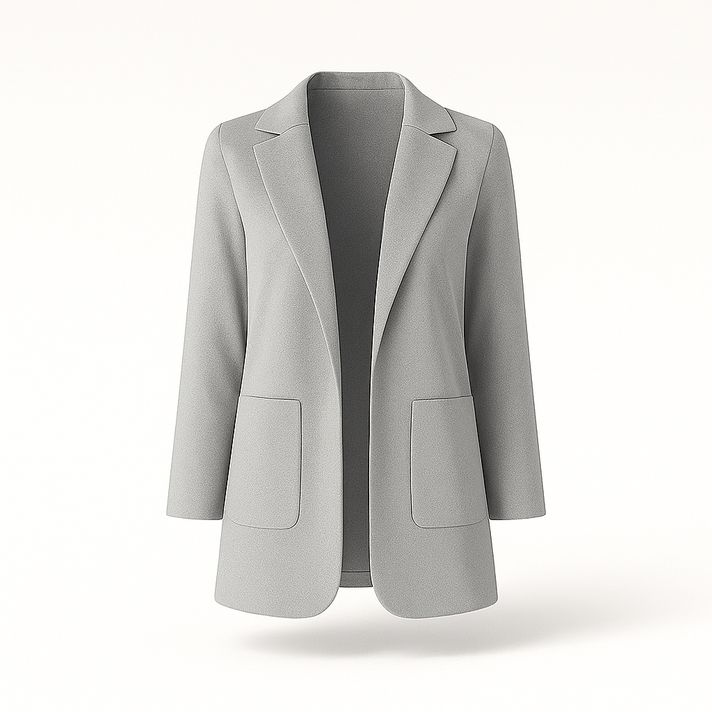 Kvinnors höstblazer i khaki: elegant, tidlös design med modern snitt, mångsidig för både arbete och evenemang.