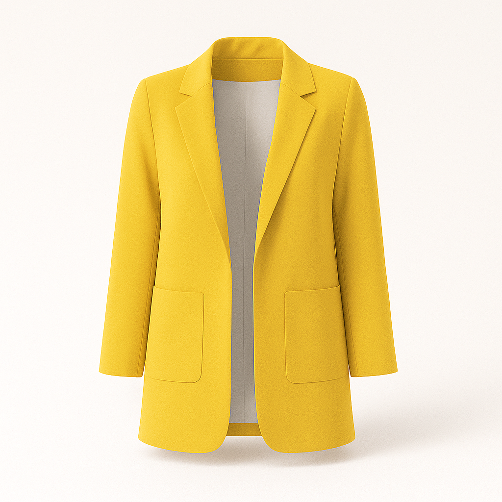 Kvinnors höstblazer i khaki: elegant, tidlös design med modern snitt, mångsidig för både arbete och evenemang.