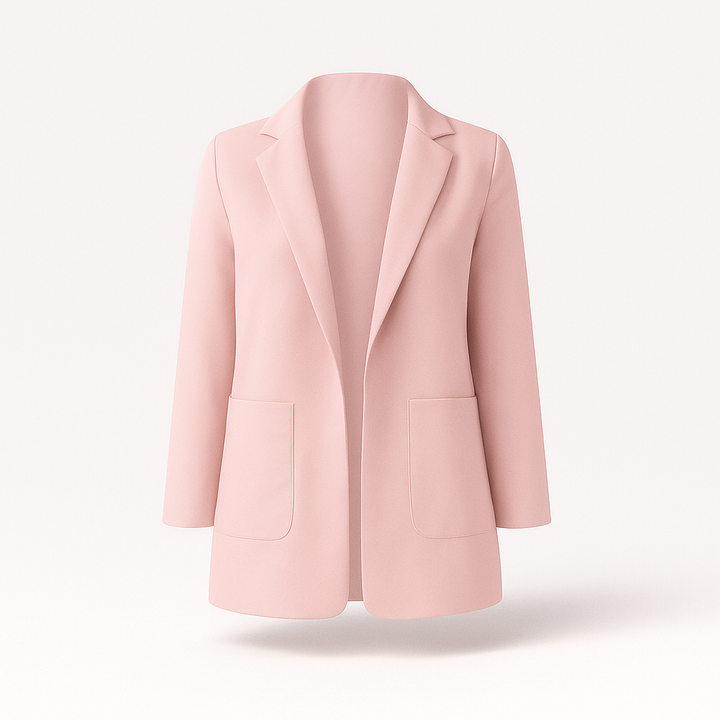 Kvinnors höstblazer i khaki: elegant, tidlös design med modern snitt, mångsidig för både arbete och evenemang.