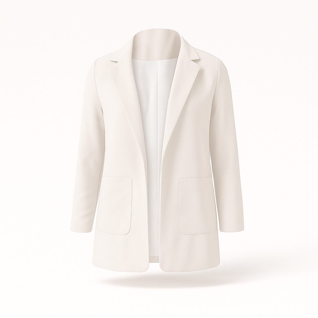 Kvinnors höstblazer i khaki: elegant, tidlös design med modern snitt, mångsidig för både arbete och evenemang.