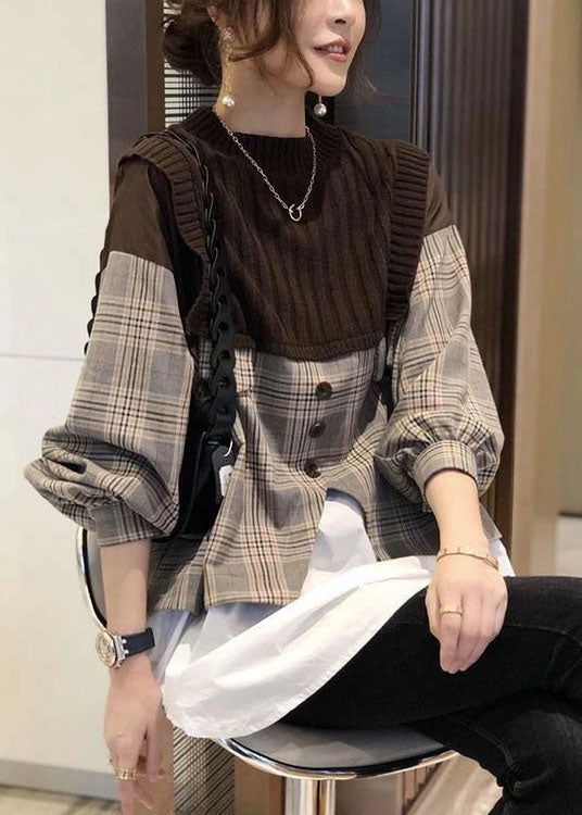 "Kvinnors långärmad patchwork skjorta, färgglad och unik design, perfekt för vardag och speciella tillfällen."