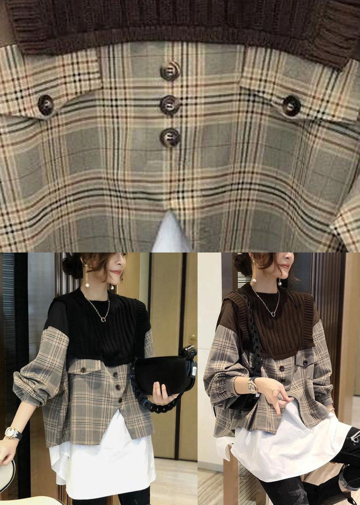 "Kvinnors långärmad patchwork skjorta, färgglad och unik design, perfekt för vardag och speciella tillfällen."