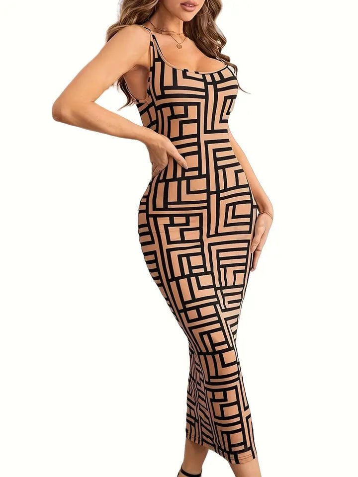 "Kvinnors sjöjungfru klänning, chic skärning, iögonfallande silhuett, polyester och elastan, elegant och tidlös design."