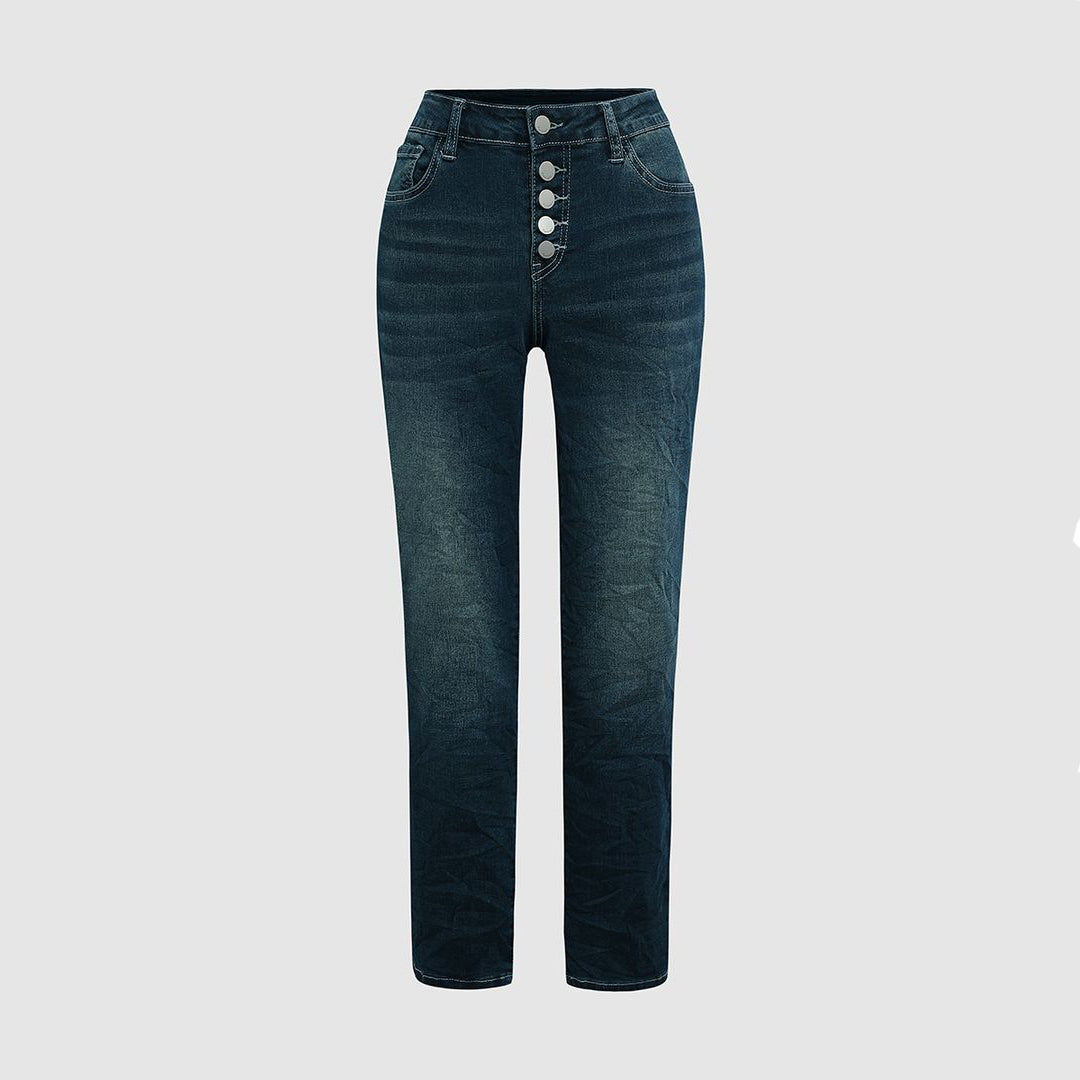 "Kvinnors sommardealjeans, luftiga och avslappnade, perfekt för sommaroutfiten med stil och komfort."