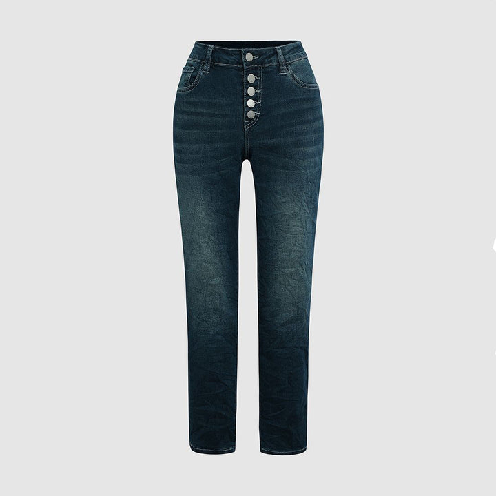"Kvinnors sommardealjeans, luftiga och avslappnade, perfekt för sommaroutfiten med stil och komfort."