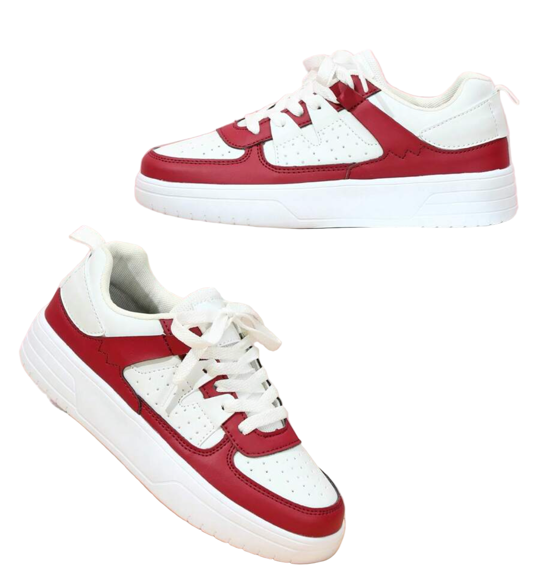 Kvinnors trendiga sneakers med leopardmönster, unik design, komfortabel passform, perfekt för stilmedvetna kvinnor.