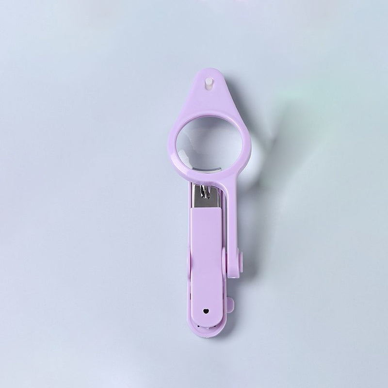 "LED-nagelsax med förstoringsglas, justerbar lampa, robust design för exakt nagelvård. Tillgänglig i flera färger."
