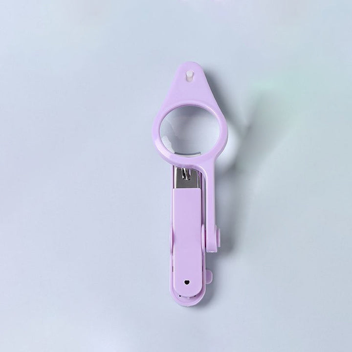 "LED-nagelsax med förstoringsglas, justerbar lampa, robust design för exakt nagelvård. Tillgänglig i flera färger."