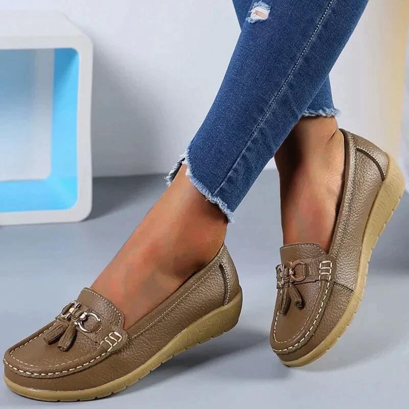 "Ljusblå damloafers i PU-läder, sommarstil, elegant design, bekväma och mångsidiga för dagligt bruk."