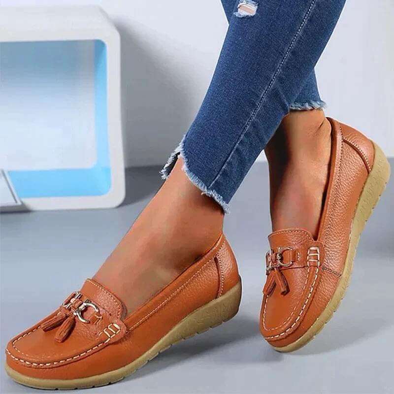 "Ljusblå damloafers i PU-läder, sommarstil, elegant design, bekväma och mångsidiga för dagligt bruk."