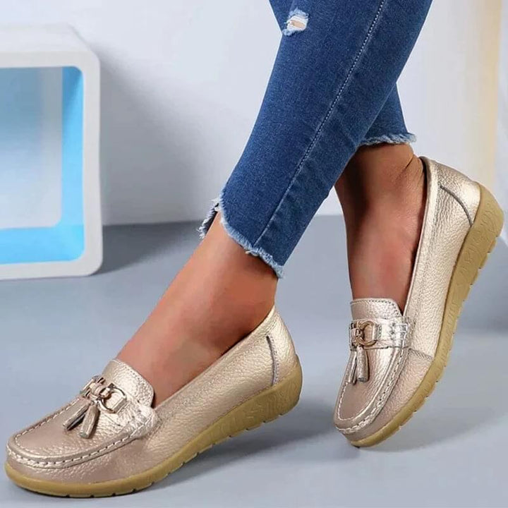 "Ljusblå damloafers i PU-läder, sommarstil, elegant design, bekväma och mångsidiga för dagligt bruk."