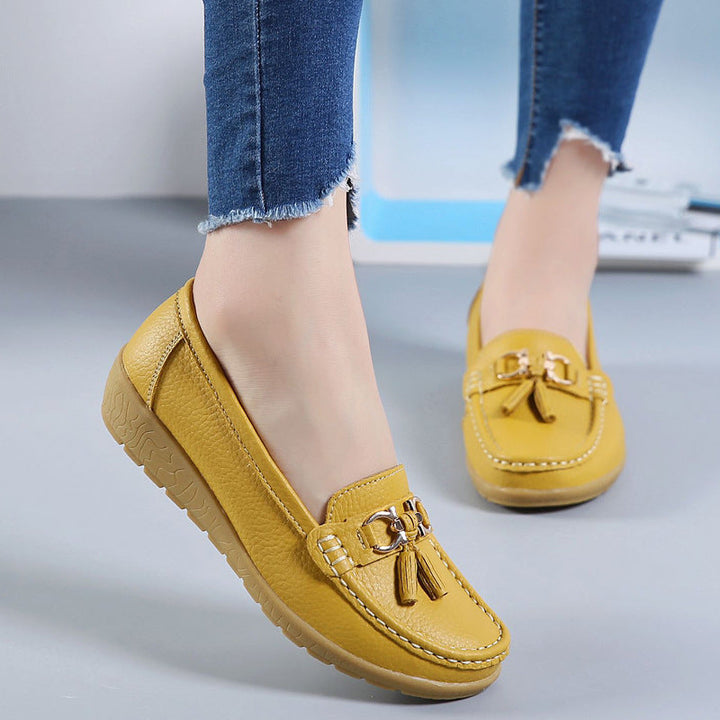 "Ljusblå damloafers i PU-läder, sommarstil, elegant design, bekväma och mångsidiga för dagligt bruk."