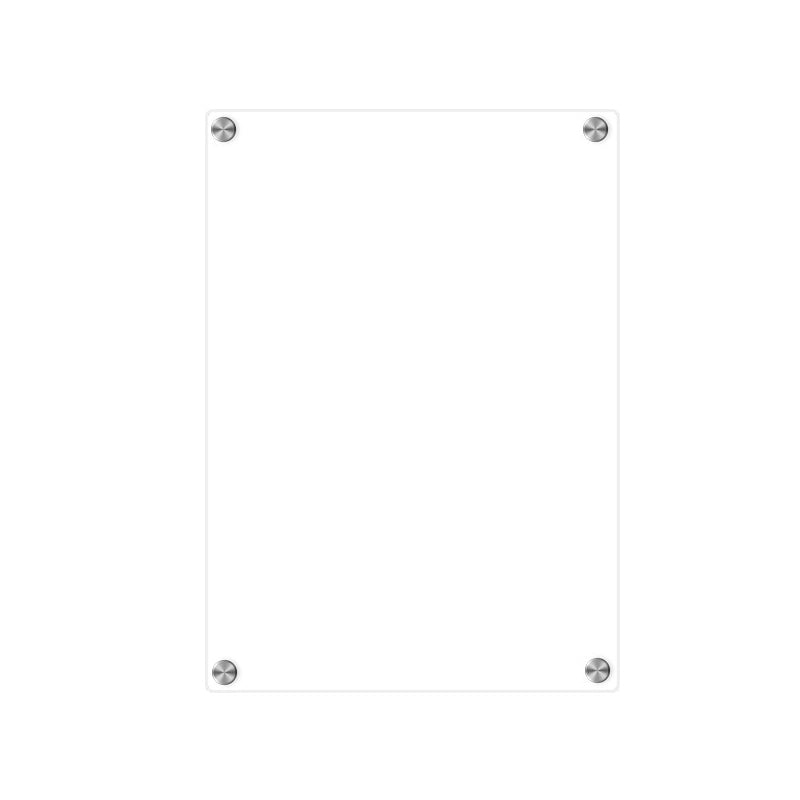 Magnetisk akryl whiteboard med kalender, genomskinlig design, passar kylskåpets metallyta, hållbar och stilren.