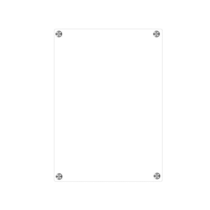 Magnetisk akryl whiteboard med kalender, genomskinlig design, passar kylskåpets metallyta, hållbar och stilren.