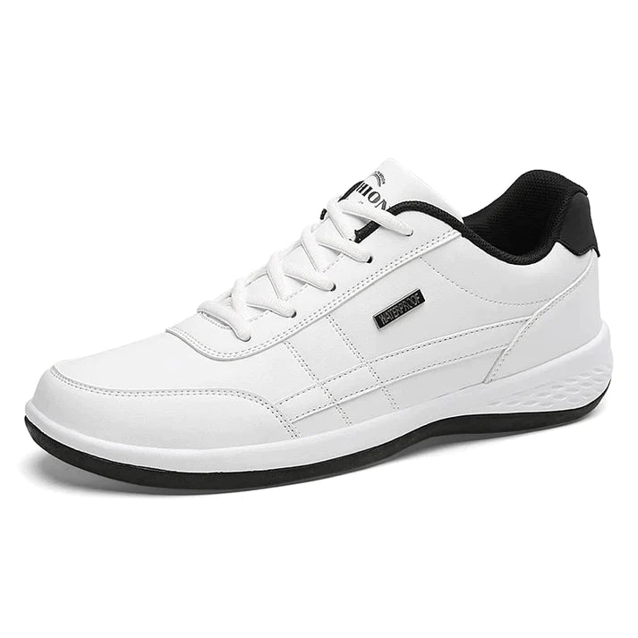 Moderna herrsneakers med ortopedisk sula, trendig design för komfort och stöd hela dagen.