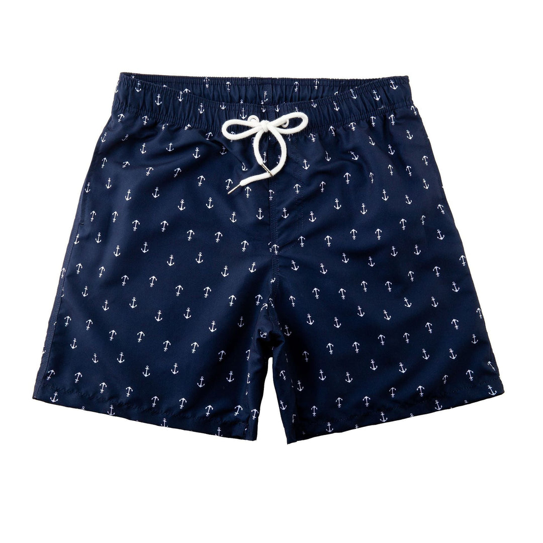 "Modernt designade herrboardshorts med snörning, snabbtorkande material och djärva tryck, perfekta för strandliv."