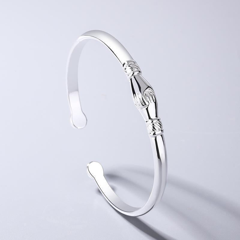 Damers Vänskapshandslagsarmband i S925 Silver