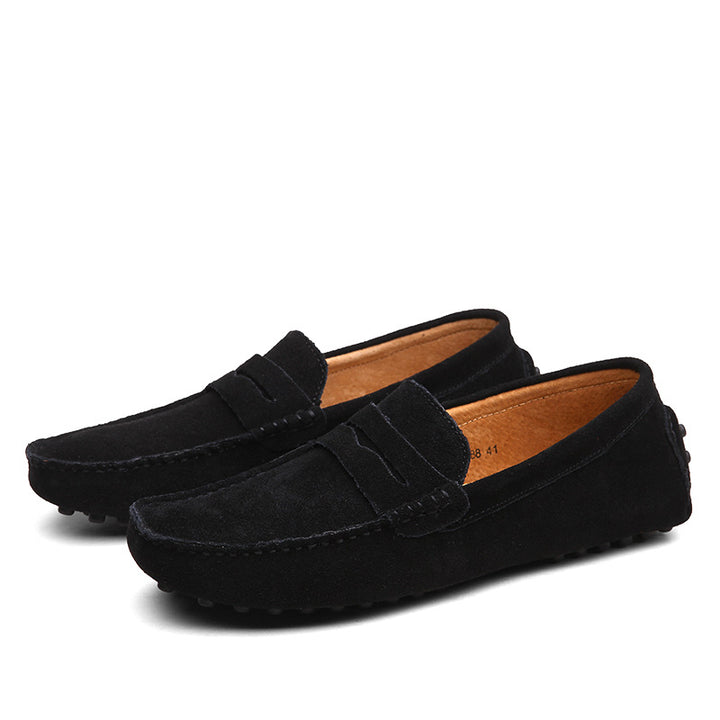 Mäns Italienska Loafers i Klassisk Stil