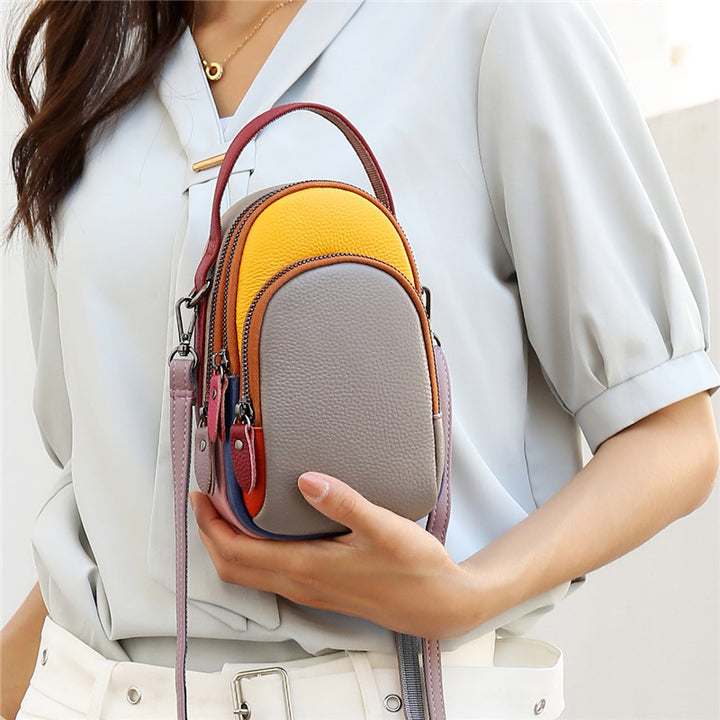 Damernas Färgblock Messenger Bag