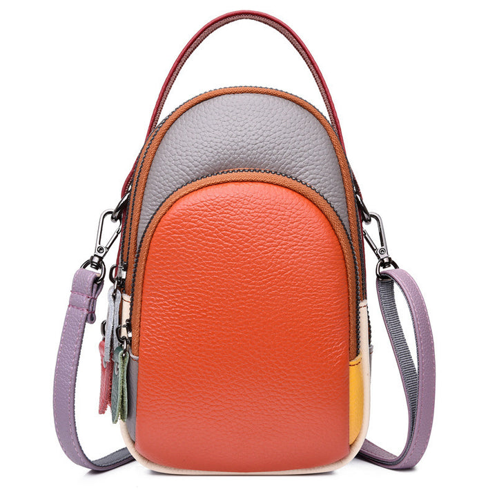 Damernas Färgblock Messenger Bag