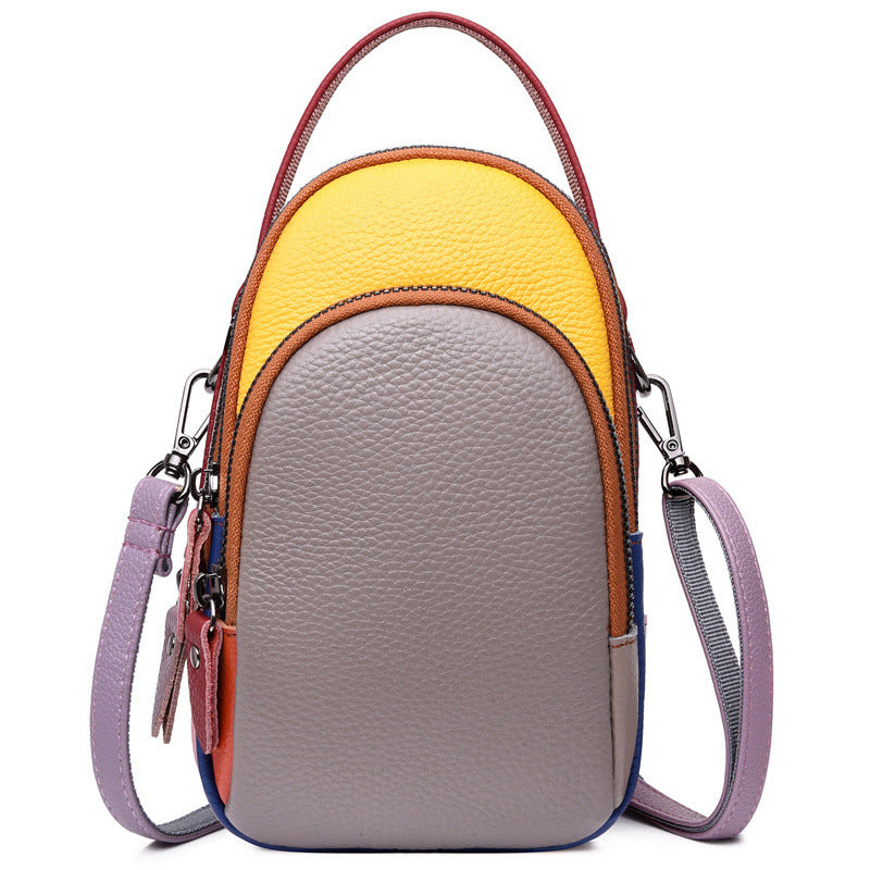 Damernas Färgblock Messenger Bag