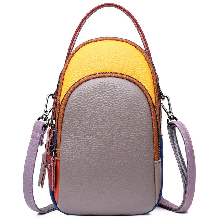 Damernas Färgblock Messenger Bag