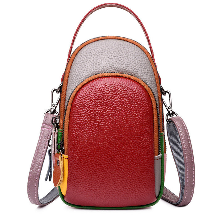 Damernas Färgblock Messenger Bag