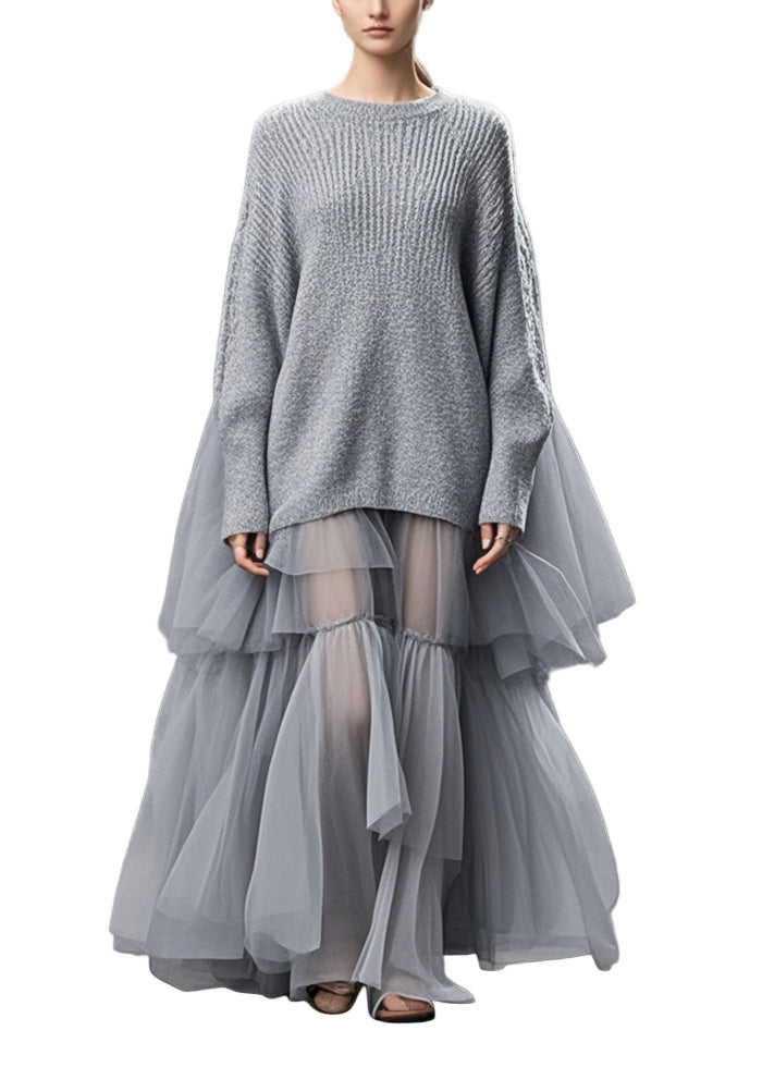 Plus Size klänning för damer med oversized patchwork-design i flerfärg, lös passform, chic och bekväm för vardagsbruk.