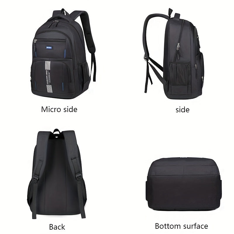 "Professionell herrryggsäck med elegant stil, slitstarka material och flera fack för optimal organisation och daglig användni