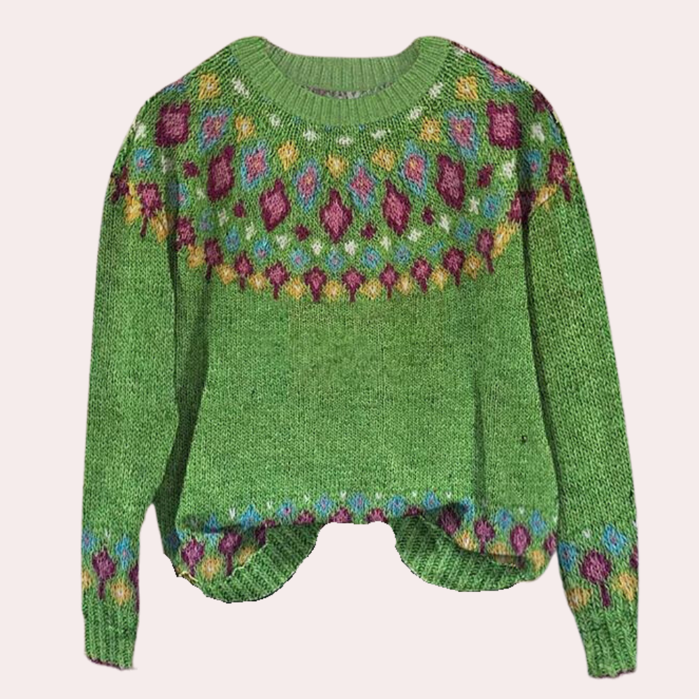"Randig damtröja för höstmode, tunnstickad med stilrena ränder, perfekt för alla tillfällen, mjukt och bekvämt tyg."
