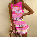 Rosa kort klänning
