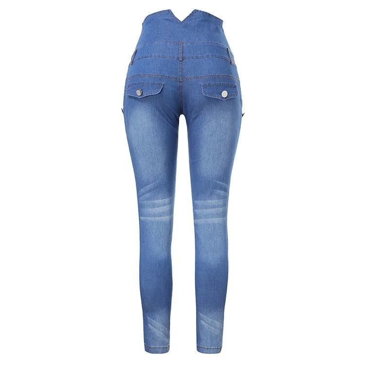 Slimma denimbyxor med hög midja, elegant smal passform. Flatterande kurvor, damjeans för stil och komfort.